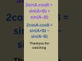 #trigonometry #class #formula1 #formula #maths #class12 #class11 #iit #jee #exam #shorts