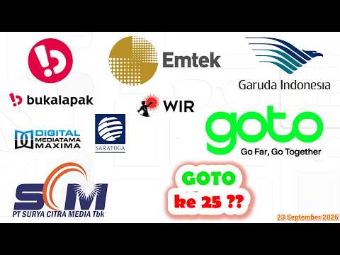 Analisa Teknikal BUKA GOTO EMTK SRTG SCMA BFIN GIAA GFMI COIN FILM MPPA MLPL WIRG