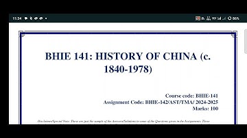 BHIE 141 SOLVED ASSIGNMENT 2024-25 / IGNOU BHIE 141 SOLVED ASSIGNMENT / WATSAPP 8228091239