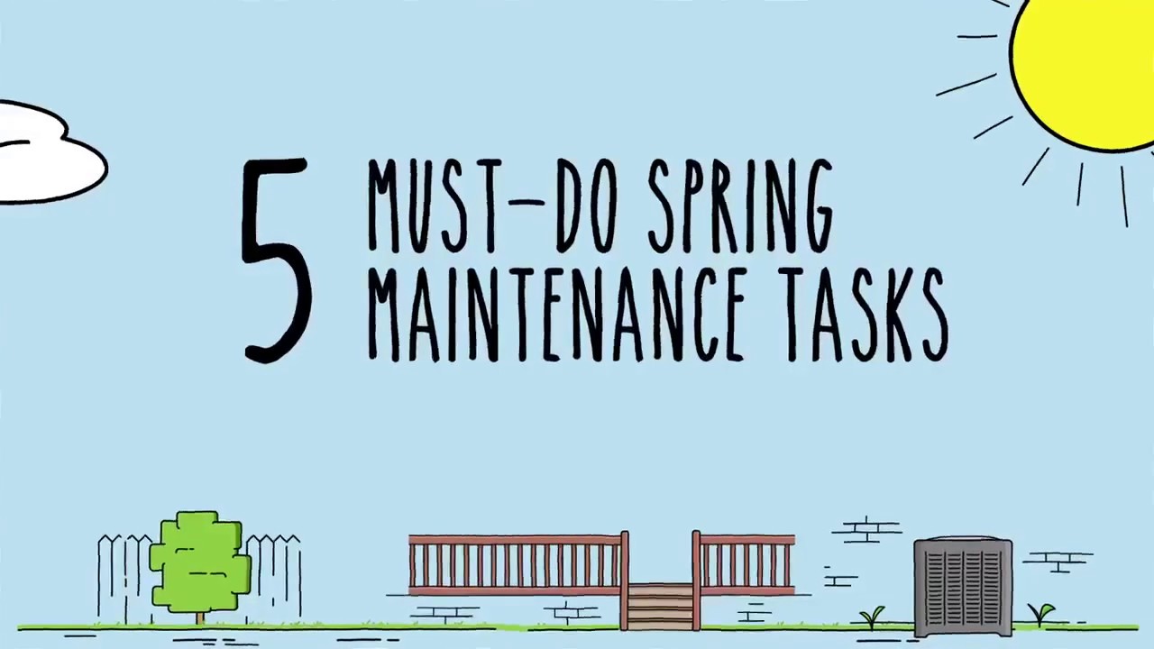5 Must Do Spring Maintenance Tasks - YouTube