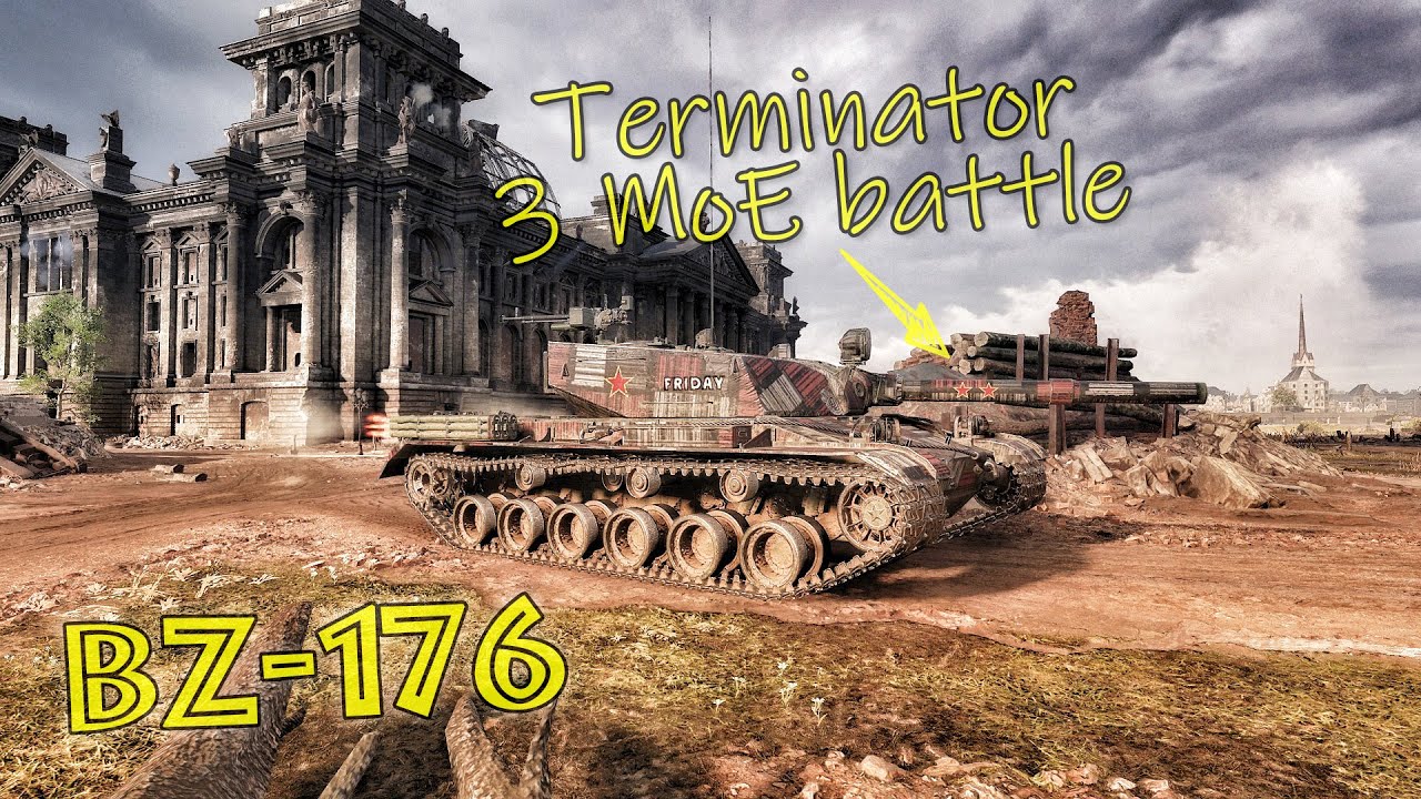 BZ-176 - Terminator - China Tier VIII HT | World of Tanks Replays | 11K Damage 3K Base EXP 3 MoE