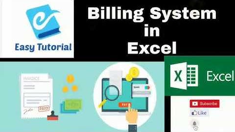 How To Make Simple Billing System Using Excel