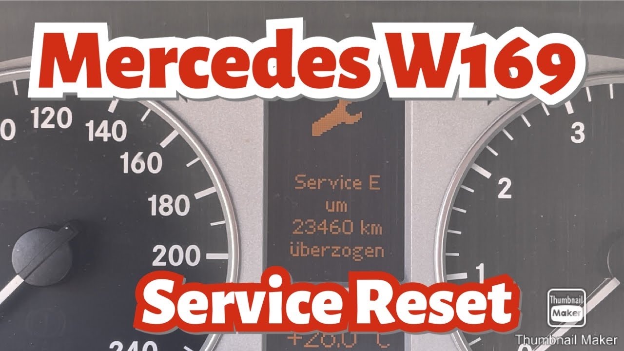 Luxus W169 Service Zurcksetzen Ebenbild