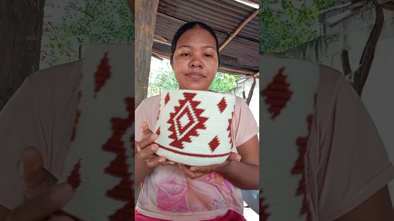 Me pidieron una mochila tejida con este diseño ❤️🤍 #estadosunidos #crochet 