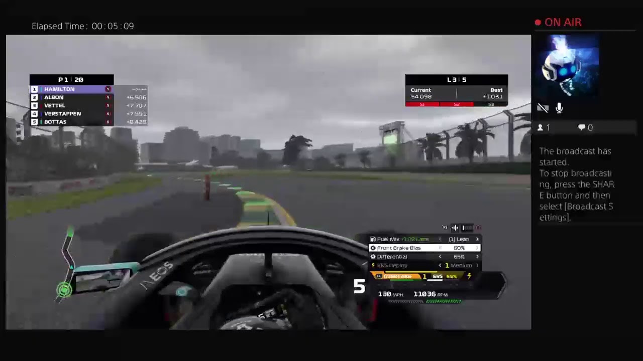 F1 2020 Demo with PS4 controller