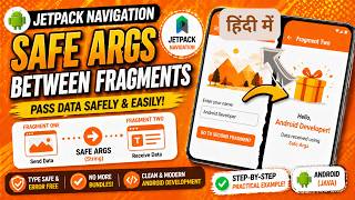 Send Data Between Fragments Using Safe Args in Java | Jetpack Navigation | IT WALA | HINDI-हिंदी