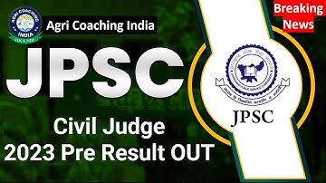 JPSC Result | JPSC Civil Judge 2023 Pre Result OUT