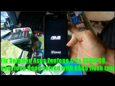 Fix Solution Asus Zenfone C 4s ZC451CG Boot Loop Done Solved With ASUS Flash Tool