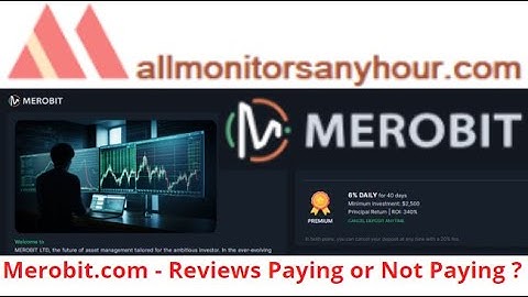 merobit.com Reviews Paying Or Not Paying? #all_hyip, #HYIP_daily_update, #NEW_HYIP, #HYIP_monitor
