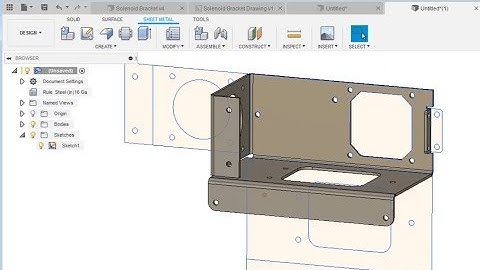 Fusion 360 - Sheet Metal Bend Feature