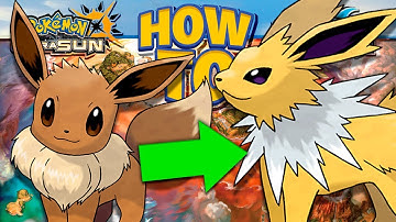 HOW TO Evolve Eevee into Jolteon in Pokemon Ultra Sun and Moon