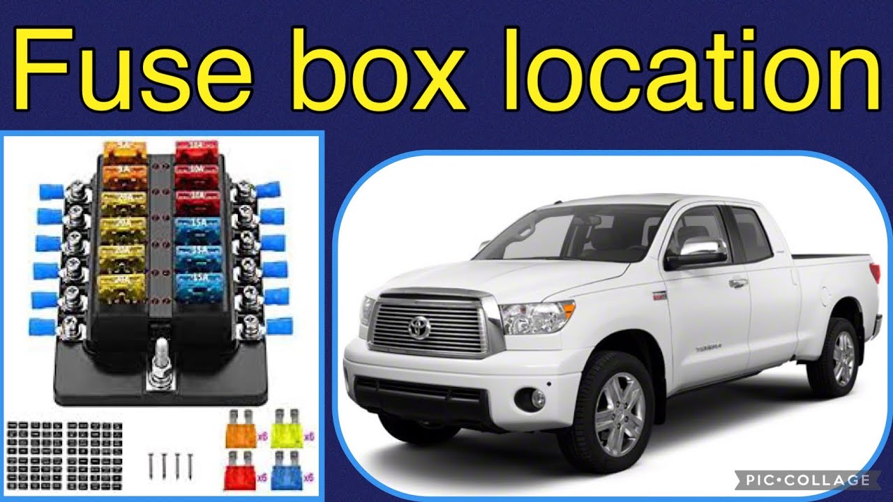 The fuse box location on a 2011 Toyota Tundra - YouTube