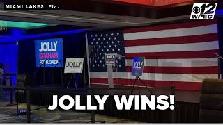 David Jolly celebrates primary night in Miami Lakes as Florida results roll in