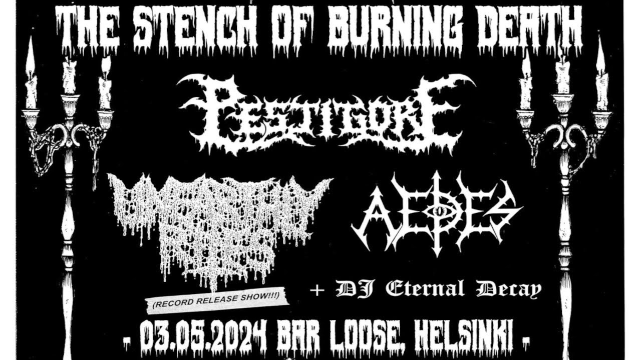 THE STENCH OF BURNING DEATH, 3 MAY 2024, BAR LOOSE HELSINKI FINLAND