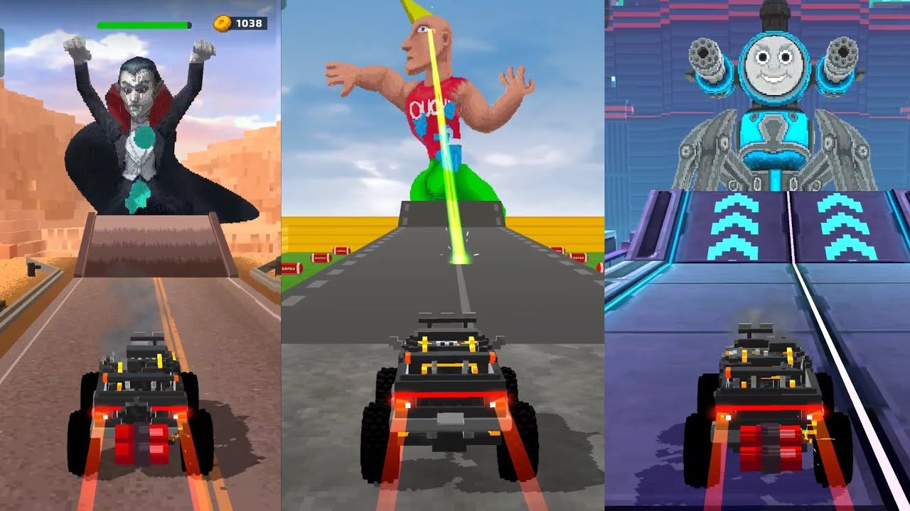 Monster demolition l gadi wala cartoon bhoot car ka video alien