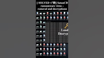 || SOLVED ✅🔘|| #SatanCD #ransomware #virus – #removal #and #decryption