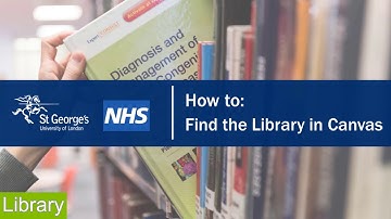 How to: Find the Library in Canvas