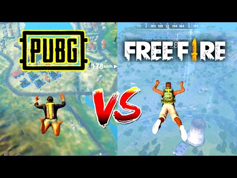 Comparação de Jogabilidade PUBG Mobile VS FREE FIRE ...