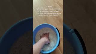 Rice bucket forearm / hand workout for armwrestling or rehabilitation for sports