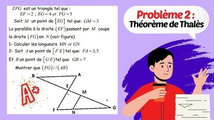 Problème 2 Le Théorème De Thalès 3ac