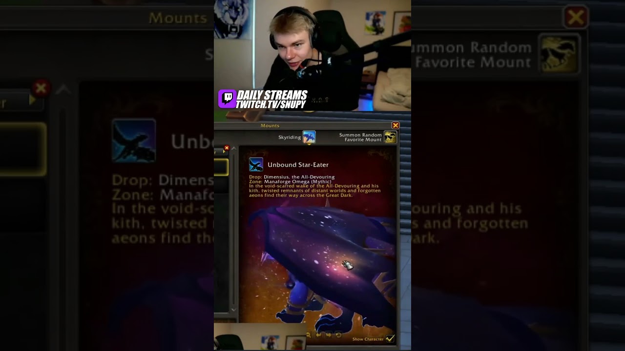 Этот НОВЫЙ маунт 11.2 просто безумен (непривязанный пожиратель звезд) 🐉