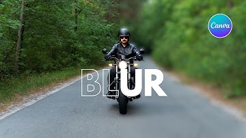 How to Blur Background in Canva l Canva Tutorial l easy canva