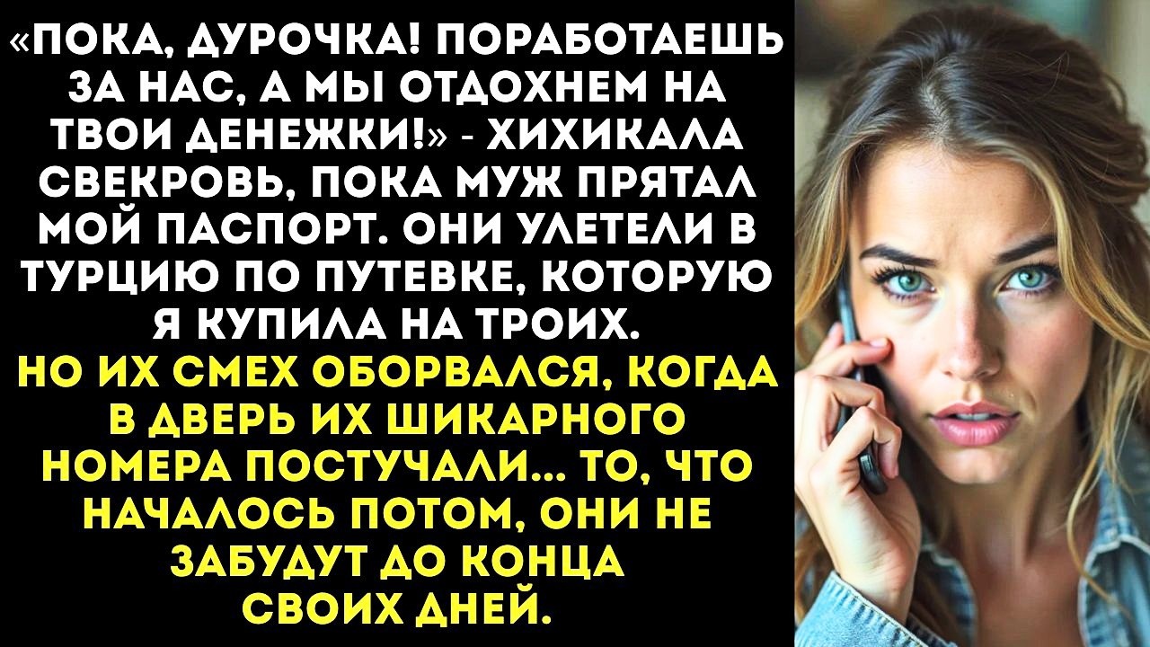 Перед вылетом на отдых, за который я заплатила, муж со свекровью украли мой паспорт и улетели вдвоем