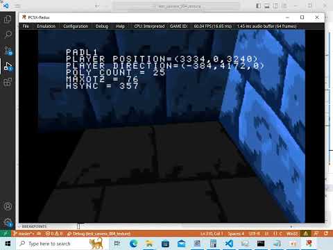 [PS1 C Language + PSY-Q] 2.5D Raycast to 3D Polygons - Test #3