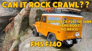 Can This Truck Actually Rock Crawl?? FMS FJ40 On The Rocks!