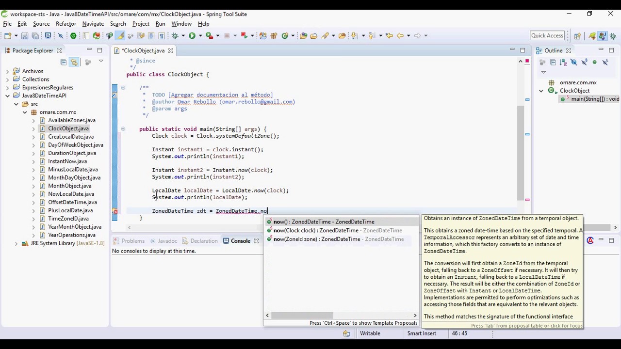 Programacion Java Clock Object YouTube