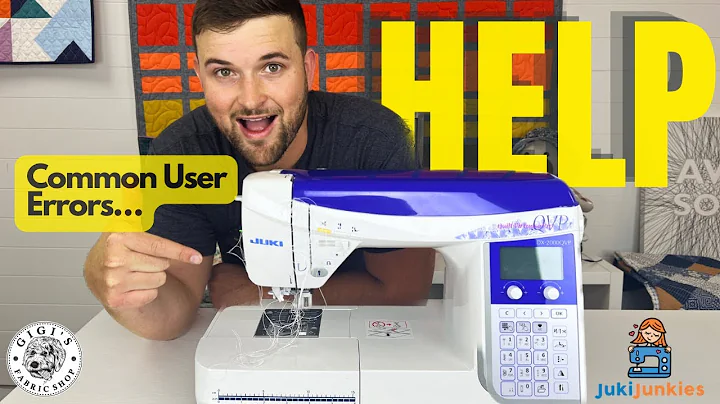 Juki DX/F Series Common User Errors!