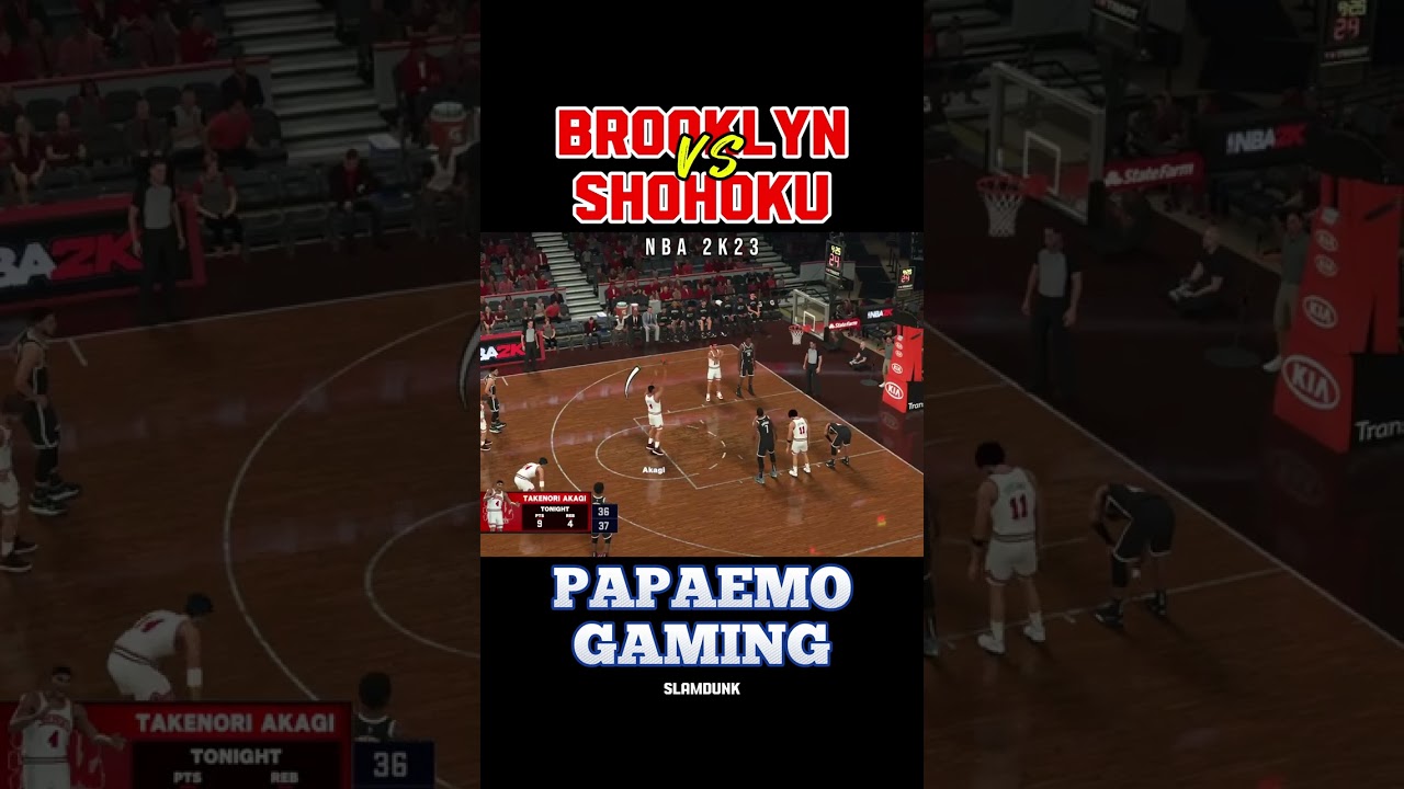 SlamDunk - Shohoku vs Nets | NBA 2K23 | Highlights | PapaEmo Gaming