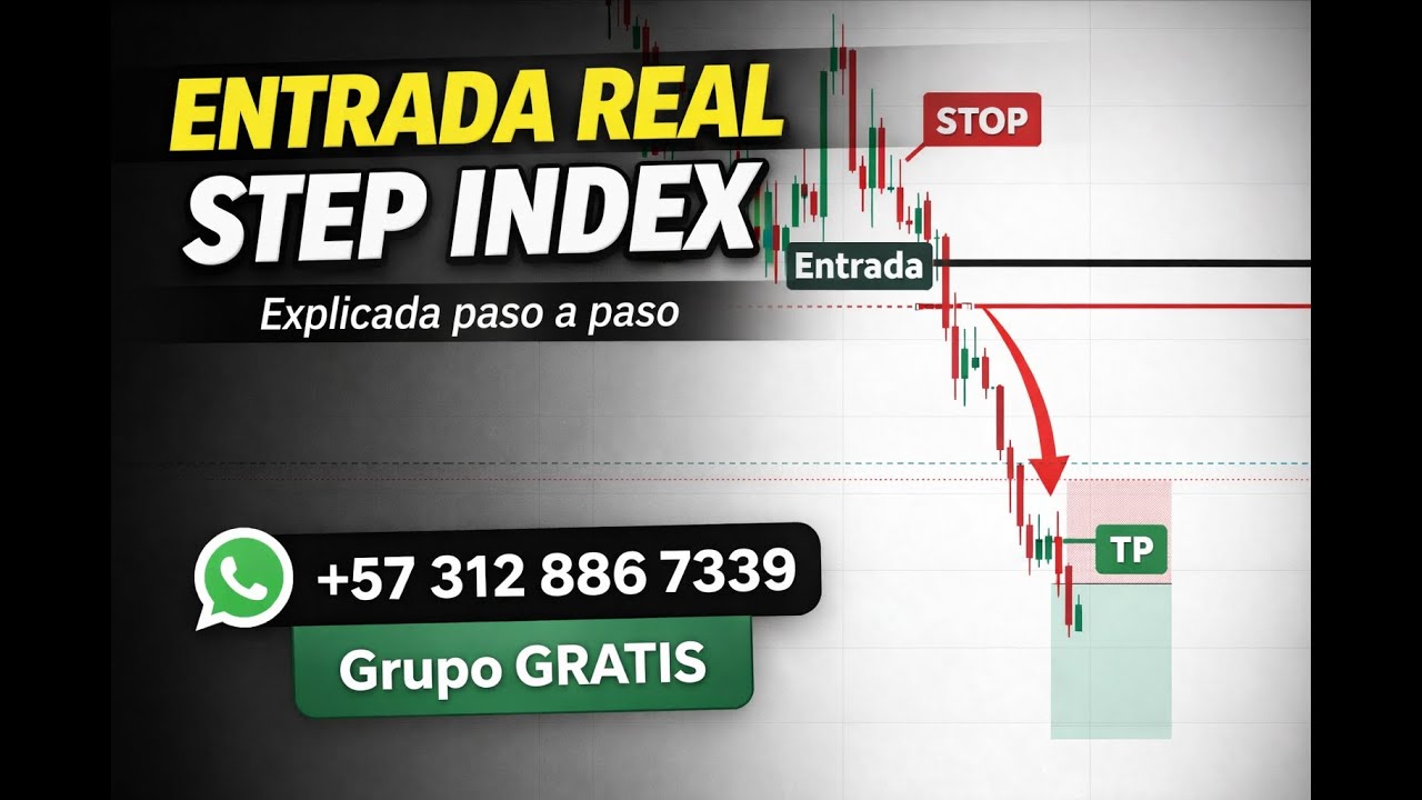 ENTRADA REAL en STEP INDEX 📉 | Así la ejecuté paso a paso (ÍndICES SINTÉTICOS)