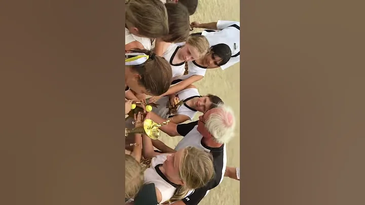 "North Cheer" after trophy presentation - 8u tourn...
