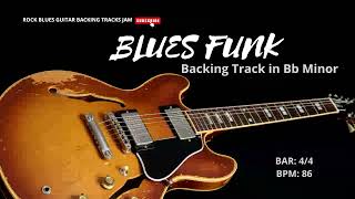 Blues Funk Backing Track in Bb Minor 86 BPM