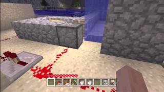Minecraft Xbox360 PISTON DRAWBRIDGE FROM  TUTORIAL HOW TO MAKE IT (PART 2)