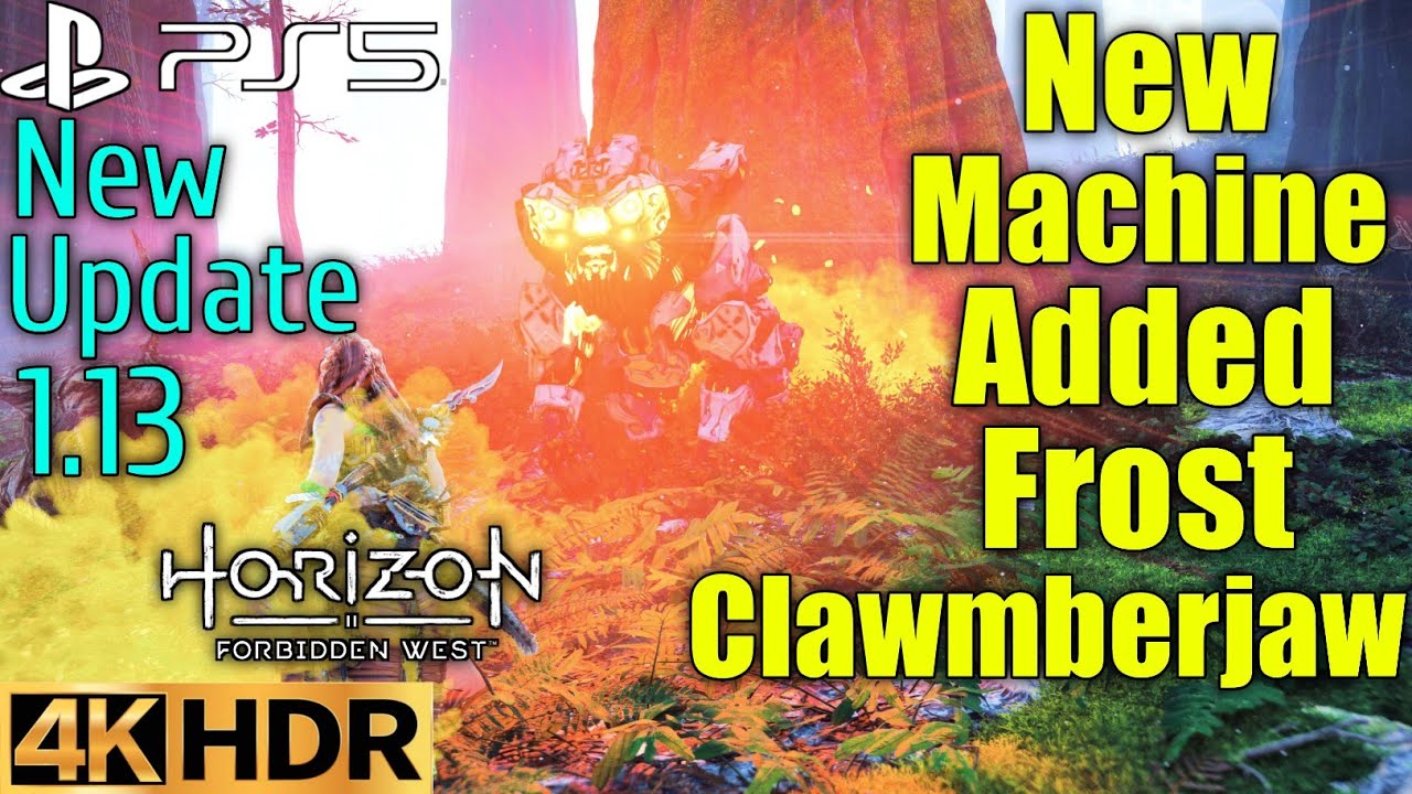 Add New Secret Frost Clawmberjaw Location Horizon Forbidden West Update 1.13 Patch PS5 4K 60FPS HDR