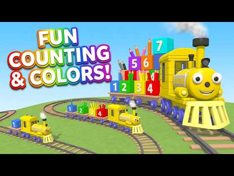 Colored caterpillar — Ice cream for kids — Color train — Educational video — Olly the train