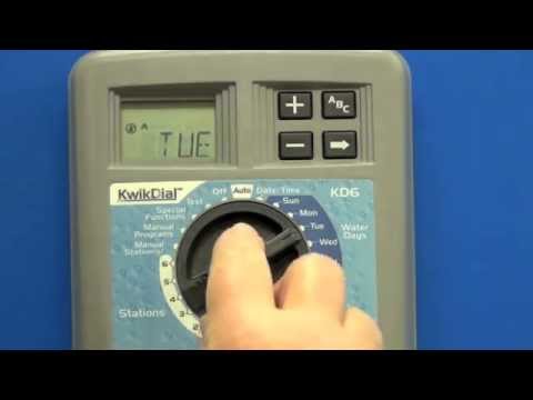 How to set up the Water Days on the Kwik Dial Controller (Spanish Version)