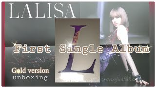 LISA | first single album ✨LALISA✨ GOLD version (Unboxing)