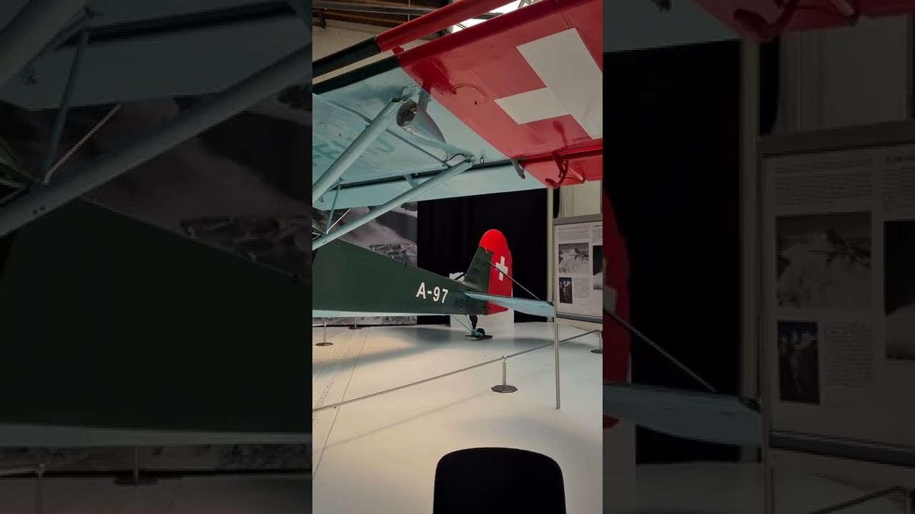 Gauligletscher Rettung - Originaler Fieseler Storch im Fliegerflab Museum