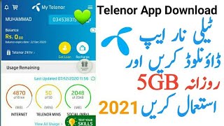 How To Get 3GB Internet From My Telenor App 2021 | 3GB Data Free Telenor App 2021 screenshot 5