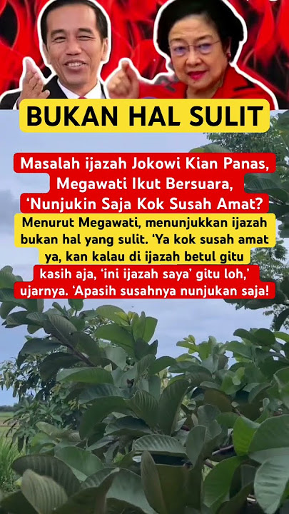 MEGAWATI BONGKAR! Sindir Jokowi Soal Ijazah: ‘Kok Susah Amat Nunjukin