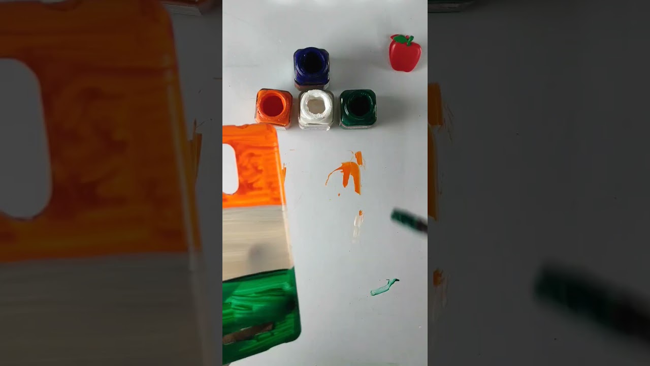 India flag drawing on mobile cover,mobile cover drawing