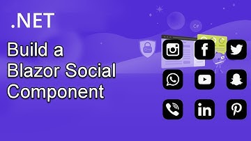 💜 How to Make Blazor Wasm Social Component DotNet 7