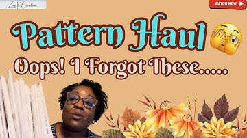Pattern Haul | The Forgotten About Patterns | #SewingPatterns