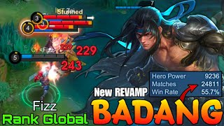 Badang New REVAMP Gameplay - Top Global Badang by Fizz - Mobile Legends