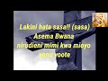 Lakini hata sasa asema Bwana nirudieni mimi KWA mioyo yenu yote - Lyric