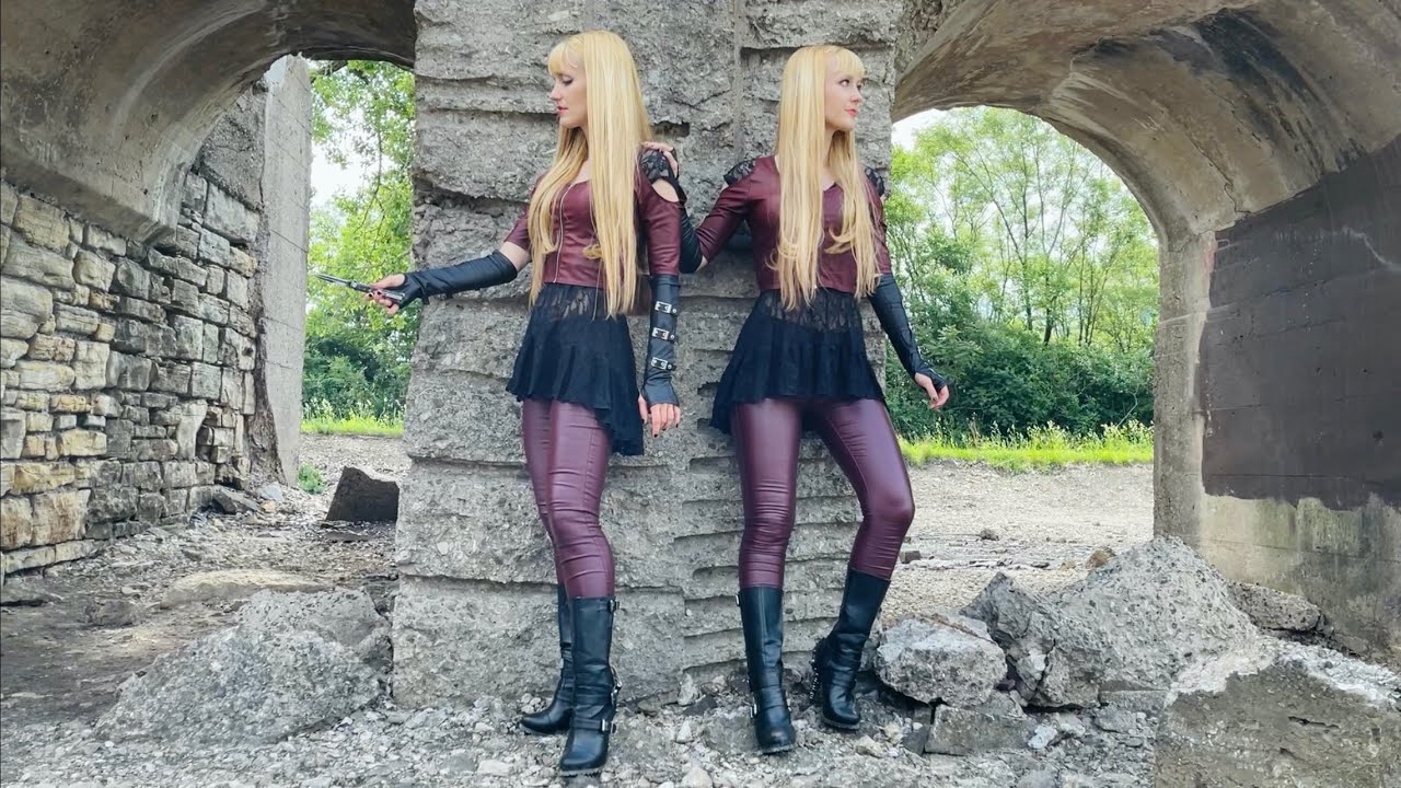 STILETTO (Lita Ford) - Harp Twins, Camille and Kennerly