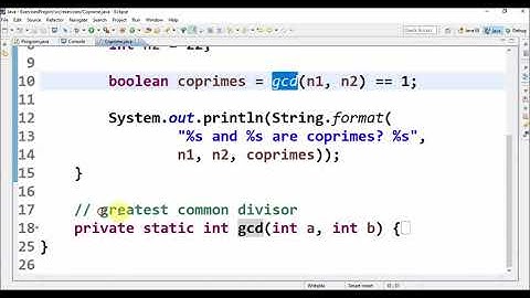 coprime in java